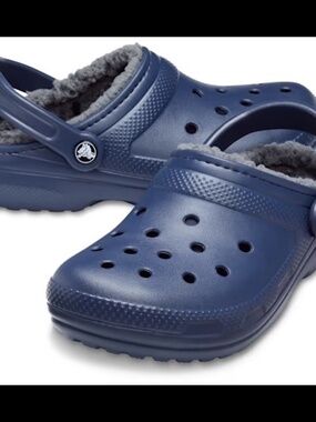 Crocs Classic Lined Clog Women’s W4M Warm Fleece Lined Slip-On Comfort Clog Shoe